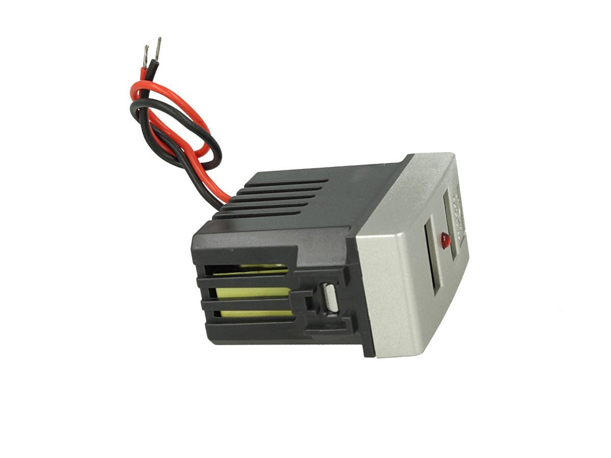 Modulo caricatore doppio USB Type-A compatibile con BTicino Living Light e Living International