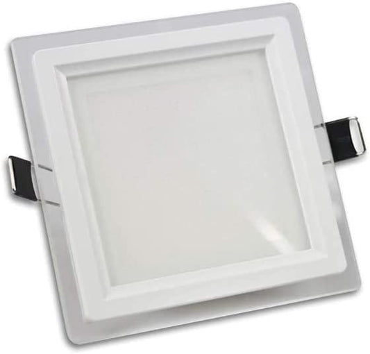 Pannello LED quadrato da incasso CCT 3 in 1 effetto vetro - luce CCT 3 in 1