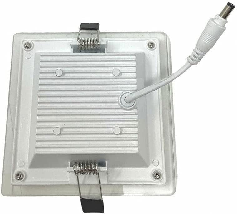 Pannello LED quadrato da incasso CCT 3 in 1 effetto vetro - luce CCT 3 in 1