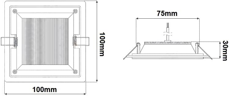 Pannello LED quadrato da incasso CCT 3 in 1 effetto vetro - luce CCT 3 in 1