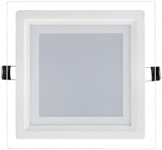 Pannello LED quadrato da incasso CCT 3 in 1 effetto vetro - luce CCT 3 in 1
