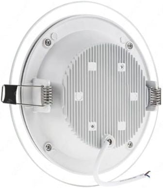 Pannello LED rotondo da incasso CCT 3 in 1 effetto vetro - luce CCT 3 in 1