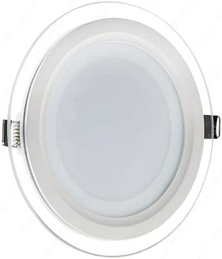 Pannello LED rotondo da incasso CCT 3 in 1 effetto vetro - luce CCT 3 in 1
