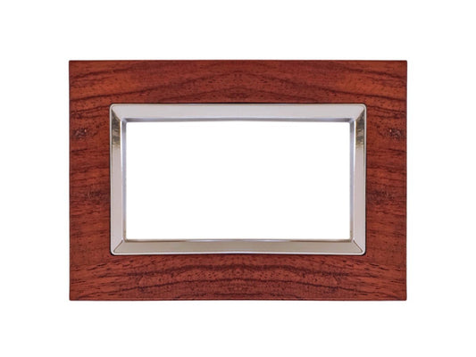 Placca Elegance in vero legno compatibile con BTicino Matix - Cornice frontale da incasso