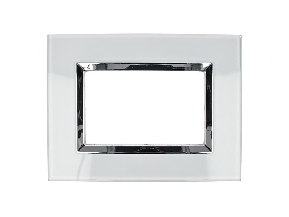 Placca Elegance effetto vetro lucido compatibile con BTicino Matix - Cornice frontale da incasso - BTicino Matix