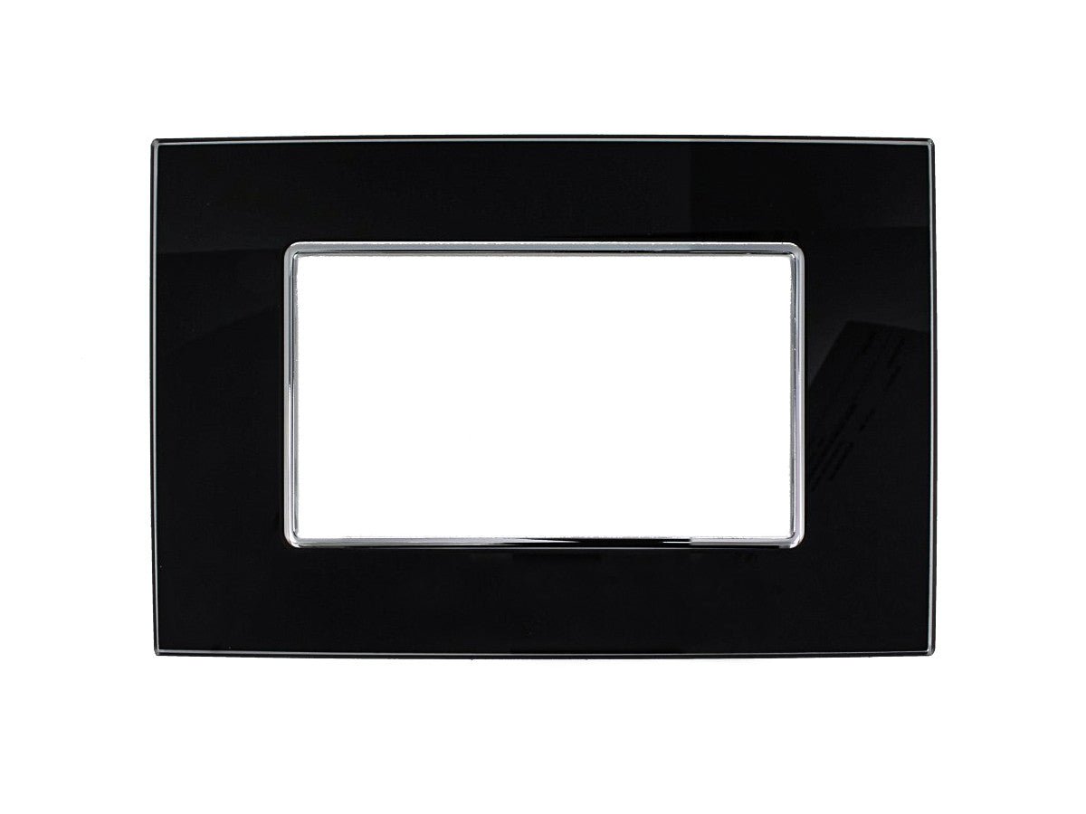 Placca Luxury effetto vetro lucido compatibile con BTicino Axolute - Cornice frontale da incasso - BTicino Axolute