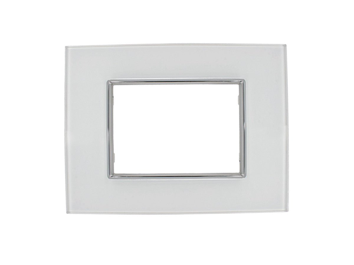 Placca Luxury effetto vetro lucido compatibile con BTicino Axolute - Cornice frontale da incasso - BTicino Axolute