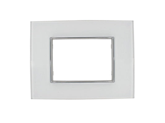 Placca Luxury effetto vetro lucido compatibile con BTicino Axolute - Cornice frontale da incasso - BTicino Axolute