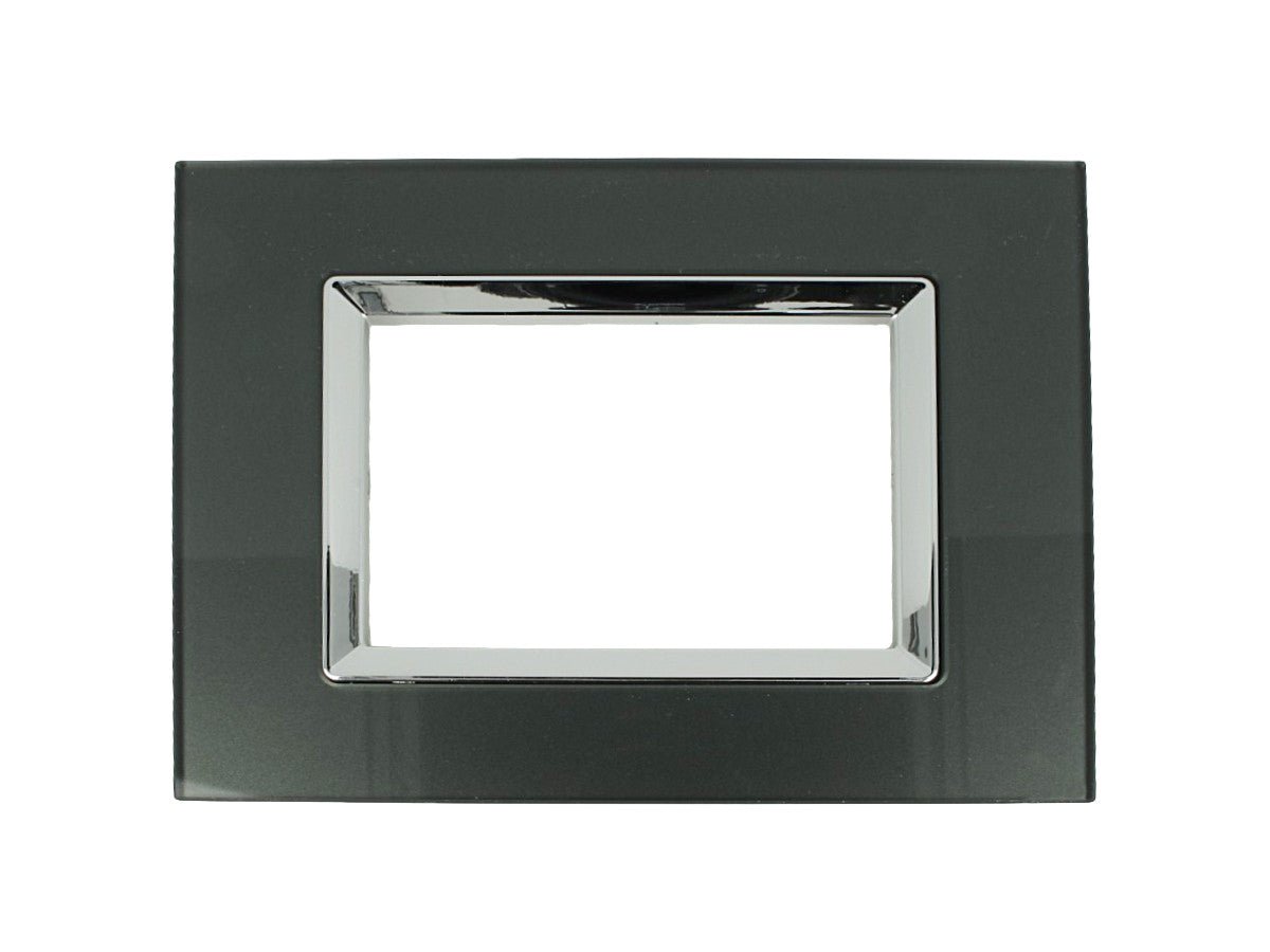 Placca Plexi effetto vetro lucido compatibile con BTicino Living Light - Cornice frontale da incasso - BTicino Living Light