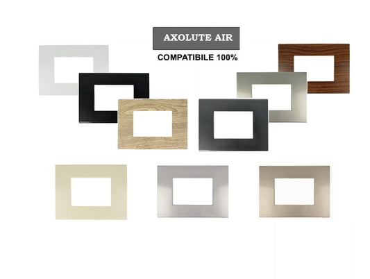 Placca Slim tecnopolimero compatibile con BTicino Axolute Air - Cornice frontale da incasso - BTicino Axolute Air