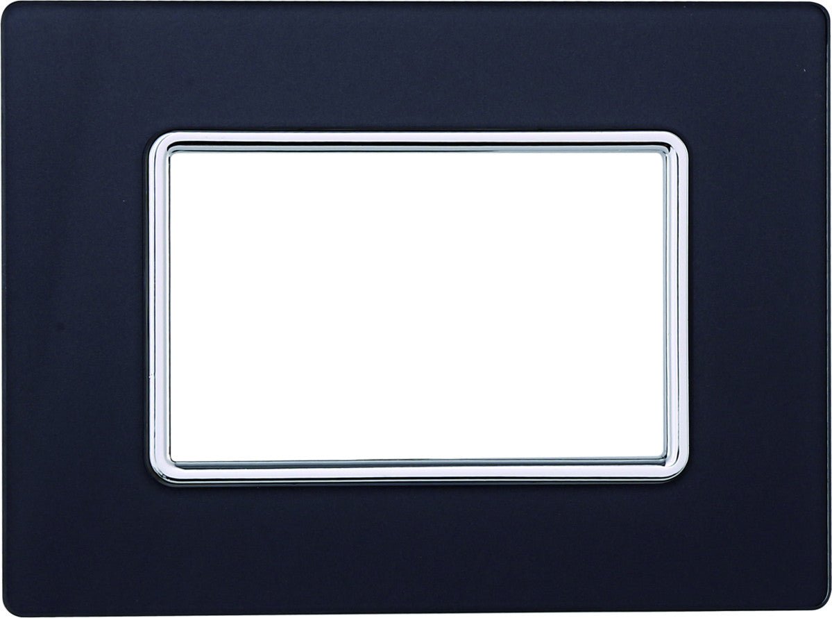 Placca Solar in vetro lucido compatibile con BTicino Matix - Cornice frontale da incasso