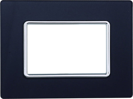 Placca Solar in vetro lucido compatibile con BTicino Matix - Cornice frontale da incasso