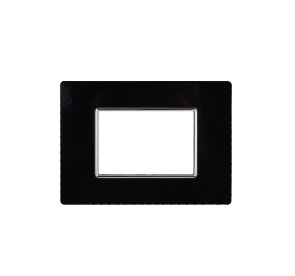 Placca Moon effetto vetro lucido compatibile con BTicino Axolute - Cornice frontale da incasso - BTicino Axolute