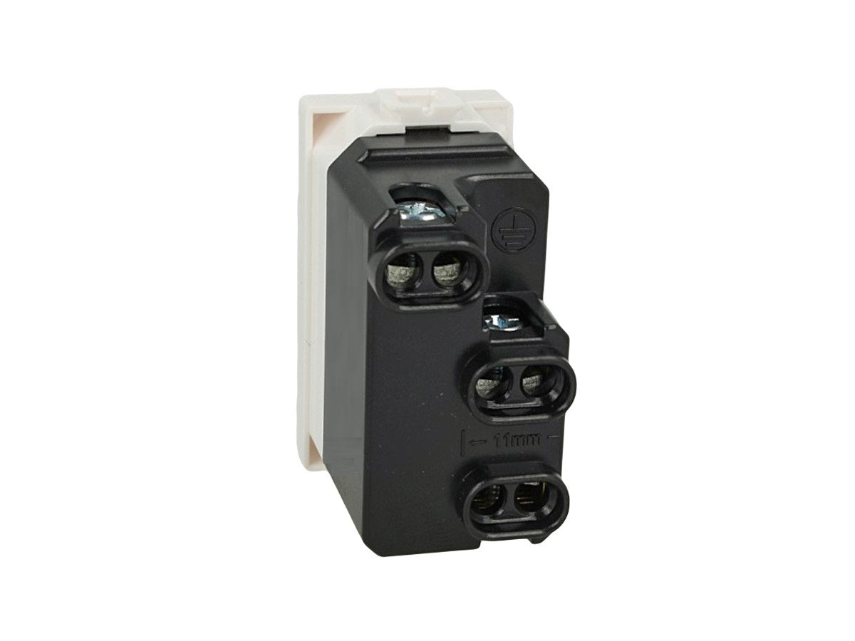 Presa bipasso 2P+T 10/16A compatibile con BTicino Matix - Bianco - Modulo da incasso