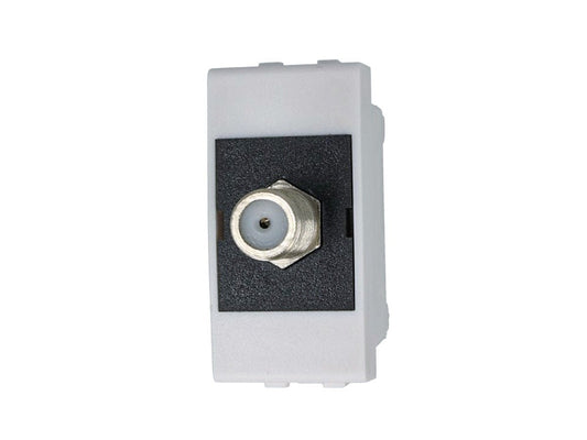Presa SAT tipo F femmina compatibile con BTicino Living - Bianco