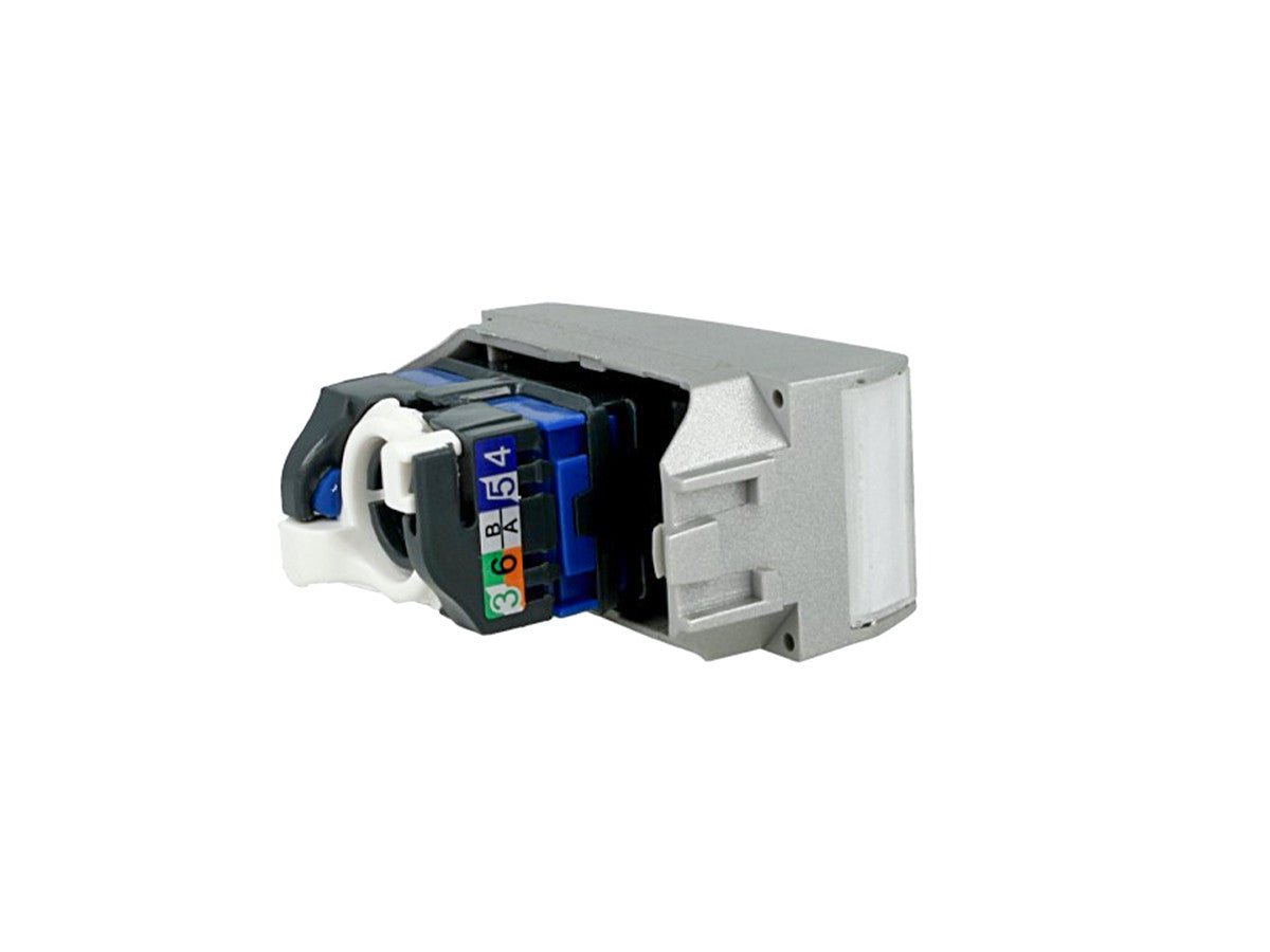 Presa dati RJ45 Cat 6 UTP compatibile con BTicino Living Light e Living International - Bianco - modulo da incasso per supporto e placca compatibile