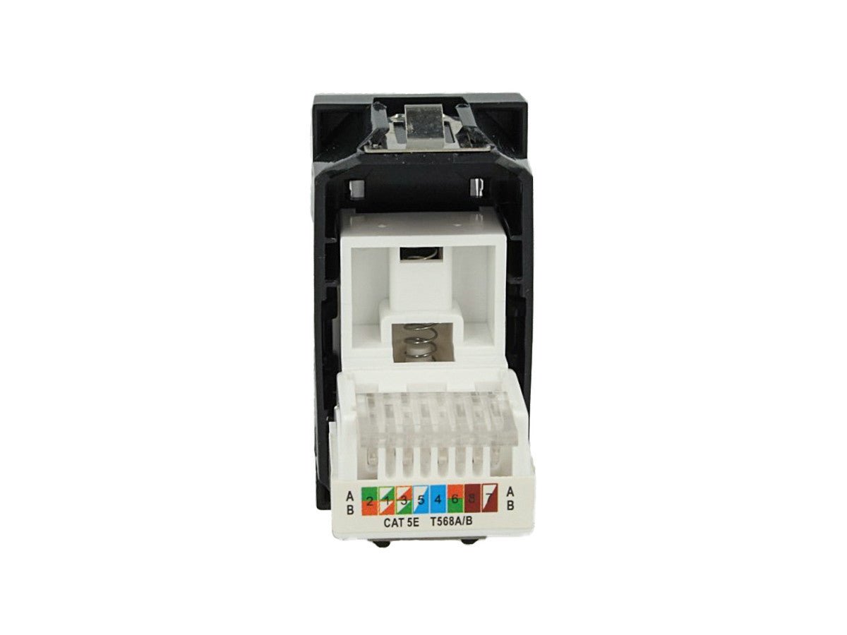 Presa dati RJ45 Cat 5e UTP compatibile con BTicino Axolute - Bianco - modulo da incasso per supporto e placca compatibile