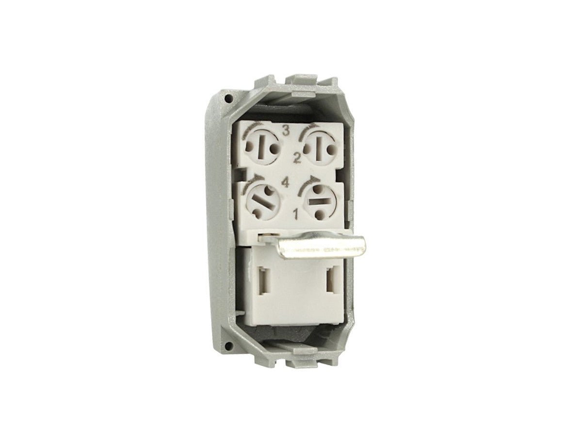 Presa telefonica RJ11 compatibile con BTicino Living Light e Living International - Bianco - modulo da incasso per supporto e placca compatibile