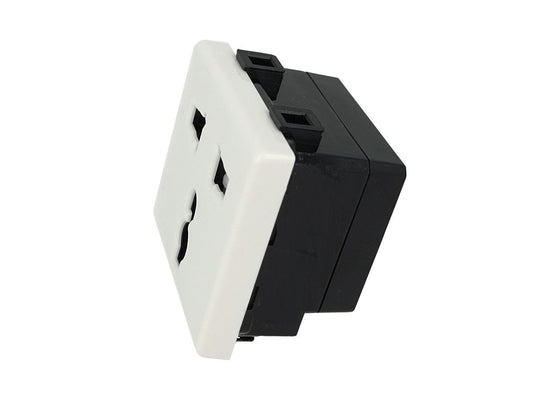 Presa universale tipo UK 16A compatibile con BTicino Matix - Modulo da incasso