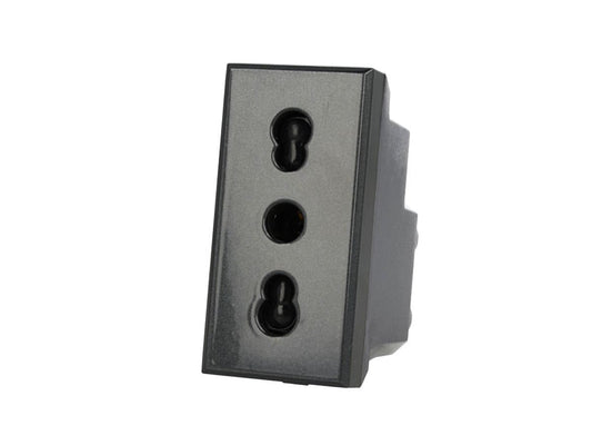 Presa bipasso 2P+T 10/16A compatibile con BTicino Axolute - Modulo da incasso
