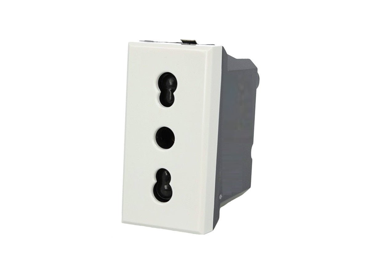 Presa bipasso 2P+T 10/16A compatibile con BTicino Axolute - Modulo da incasso