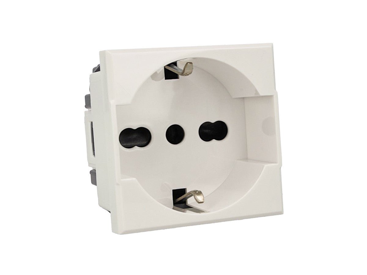 Presa Schuko 2P+T 16A compatibile con BTicino Axolute - Modulo da incasso