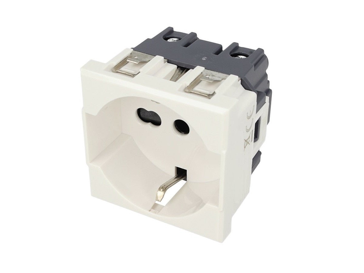 Presa Schuko 2P+T 16A compatibile con BTicino Axolute - Modulo da incasso