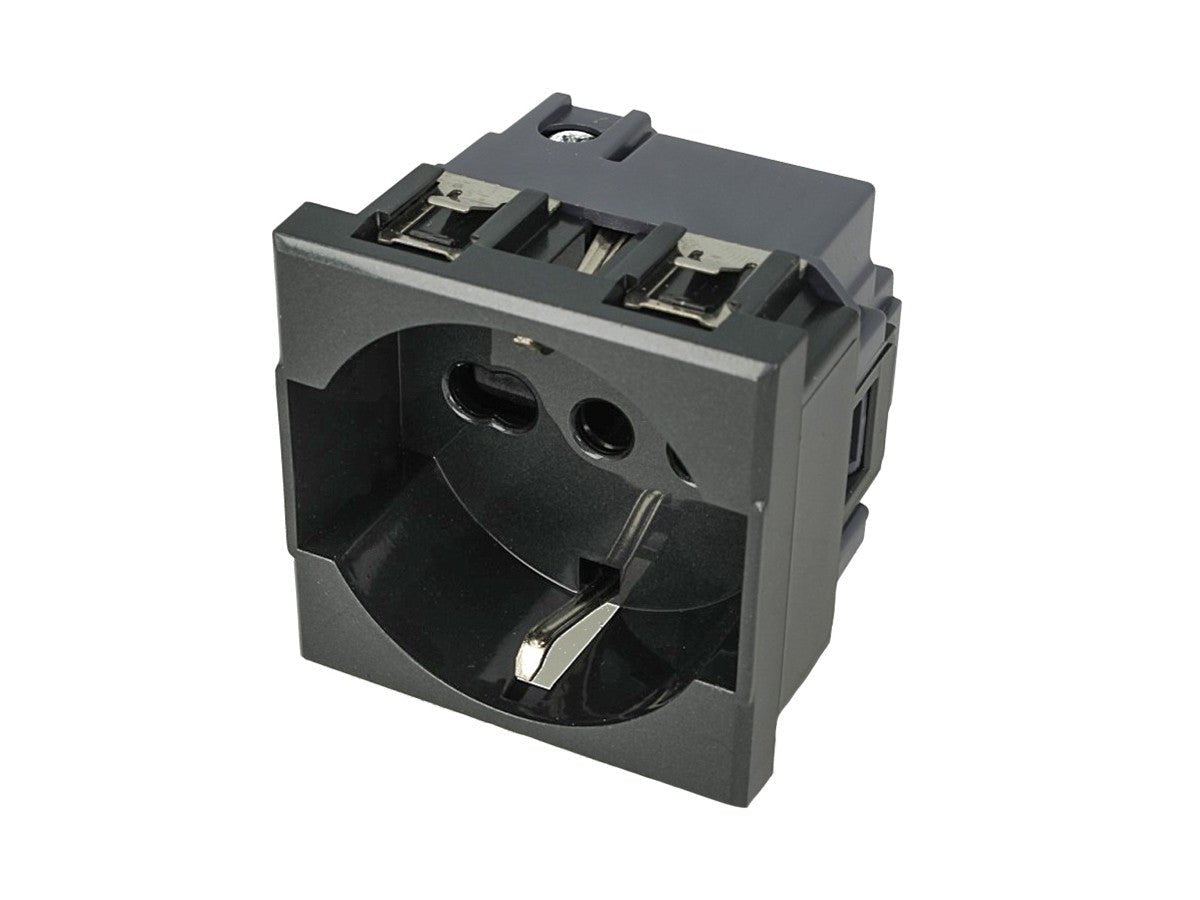 Presa Schuko 2P+T 16A compatibile con BTicino Axolute - Modulo da incasso