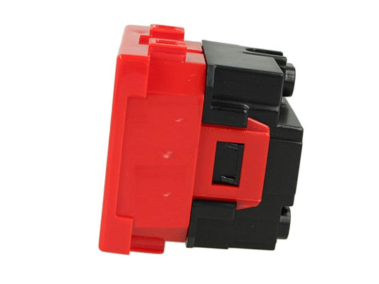 Presa Schuko 2P+T 16A compatibile con BTicino Matix - Rosso - Modulo da incasso