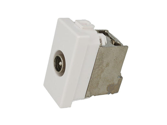 Presa TV terminale maschio compatibile con BTicino Matix - modulo da incasso per supporto e placca compatibile
