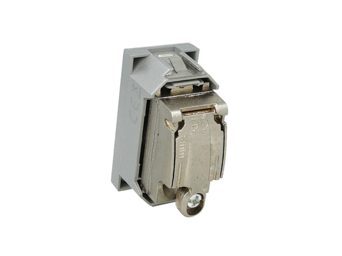 Presa TV passante maschio compatibile con BTicino Axolute - Bianco - modulo da incasso per supporto e placca compatibile