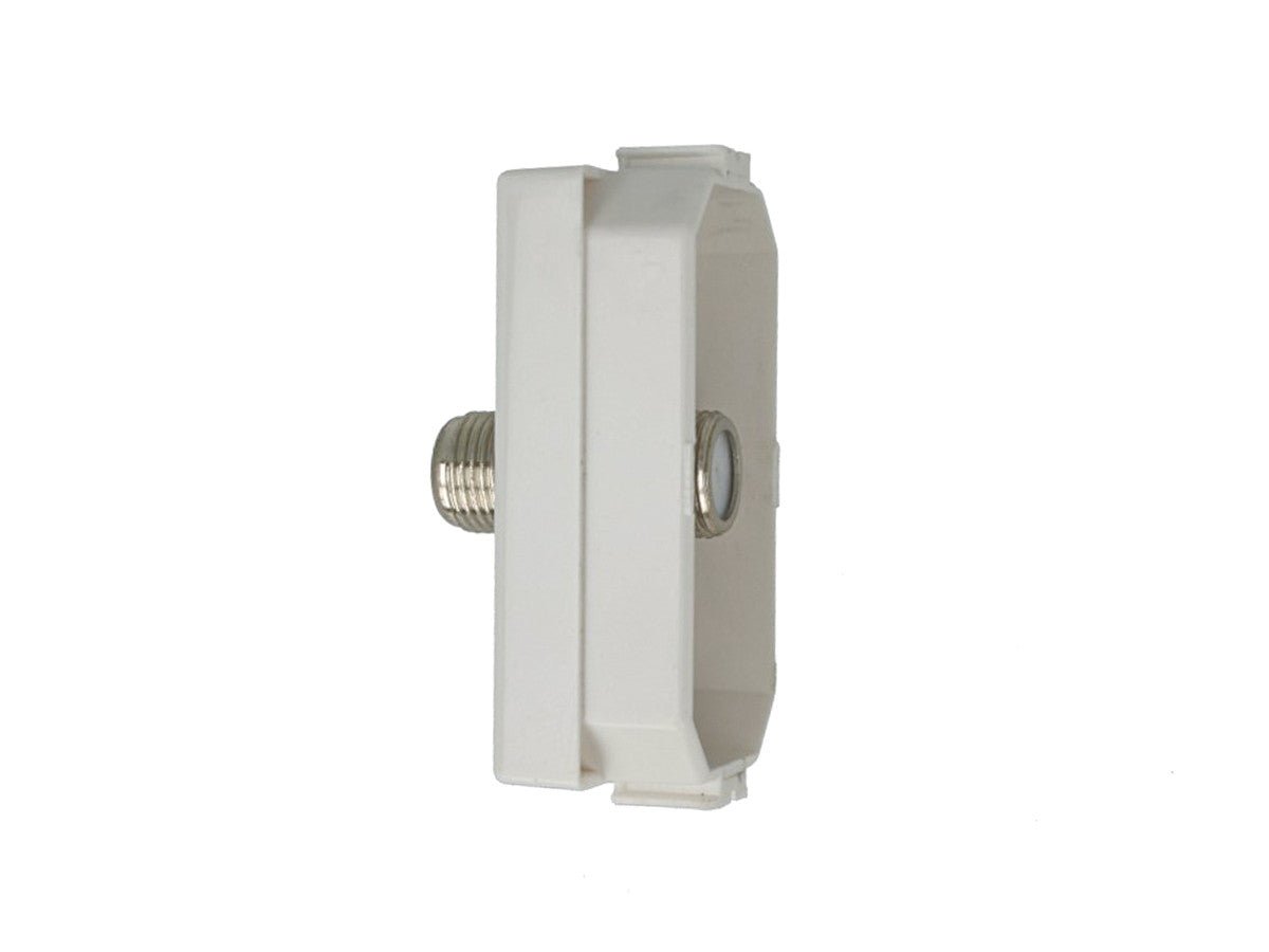 Presa TV SAT tipo F femmina compatibile con BTicino Matix - modulo da incasso per supporto e placca compatibile