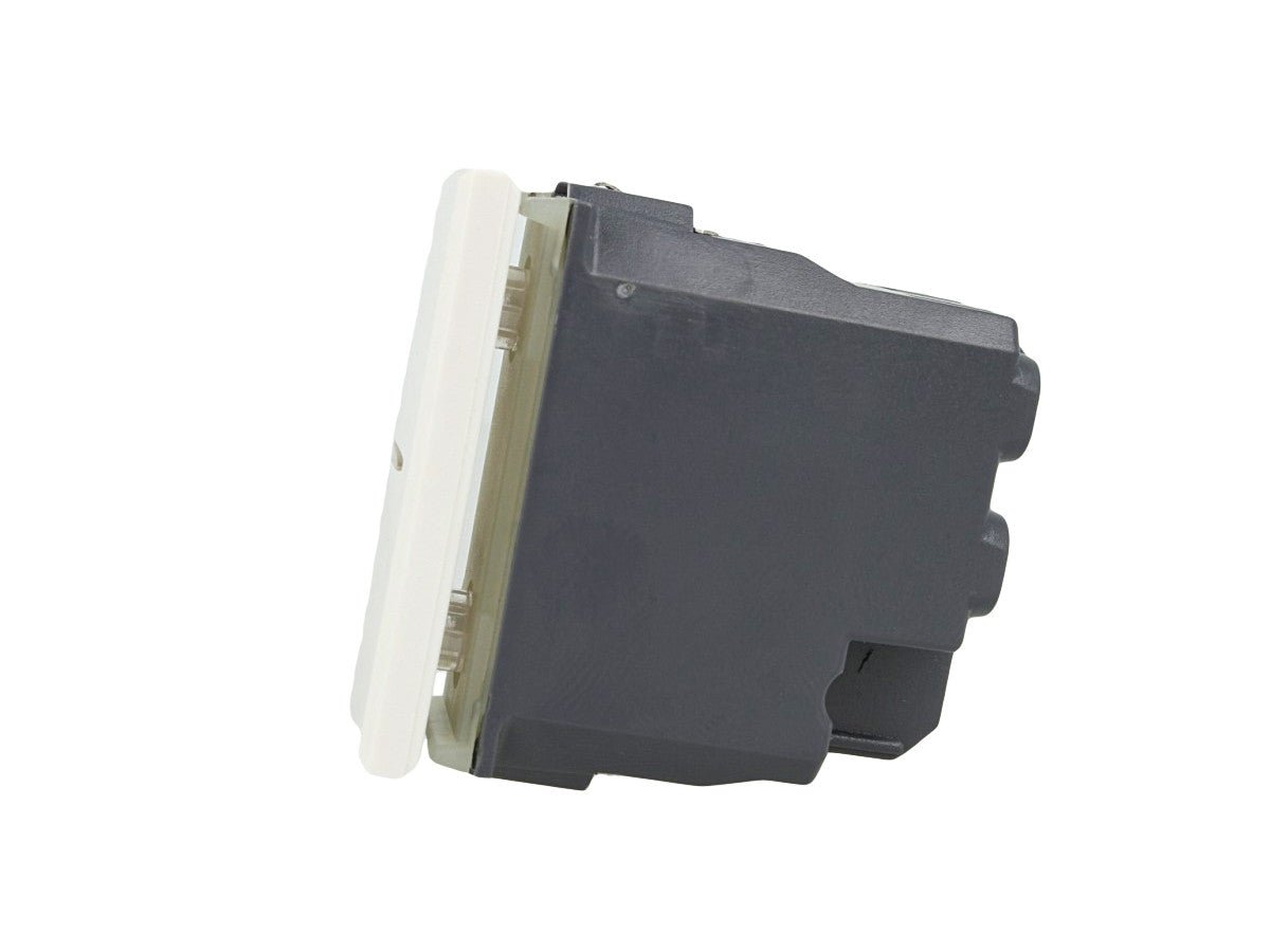Pulsante assiale 1P 16A compatibile con BTicino Axolute - modulo da incasso per supporto e placca compatibile