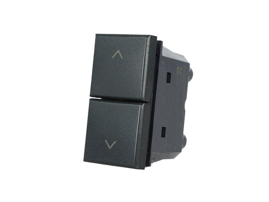 Pulsante doppio saliscendi 1P+1P 16A compatibile con BTicino Axolute - modulo da incasso per supporto e placca compatibile