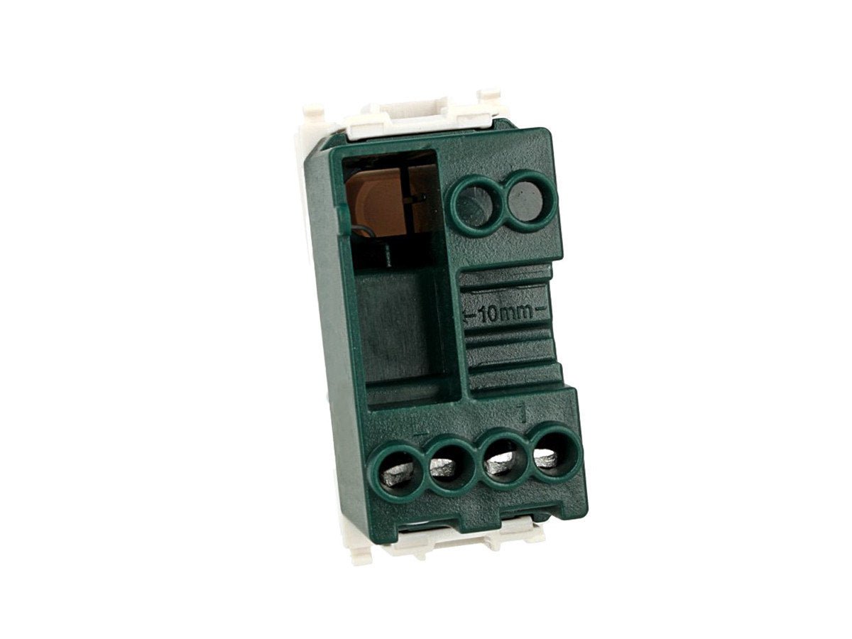 Pulsante NO 1P 16A compatibile con Vimar Plana Bianco - modulo da incasso per supporto e placca compatibile