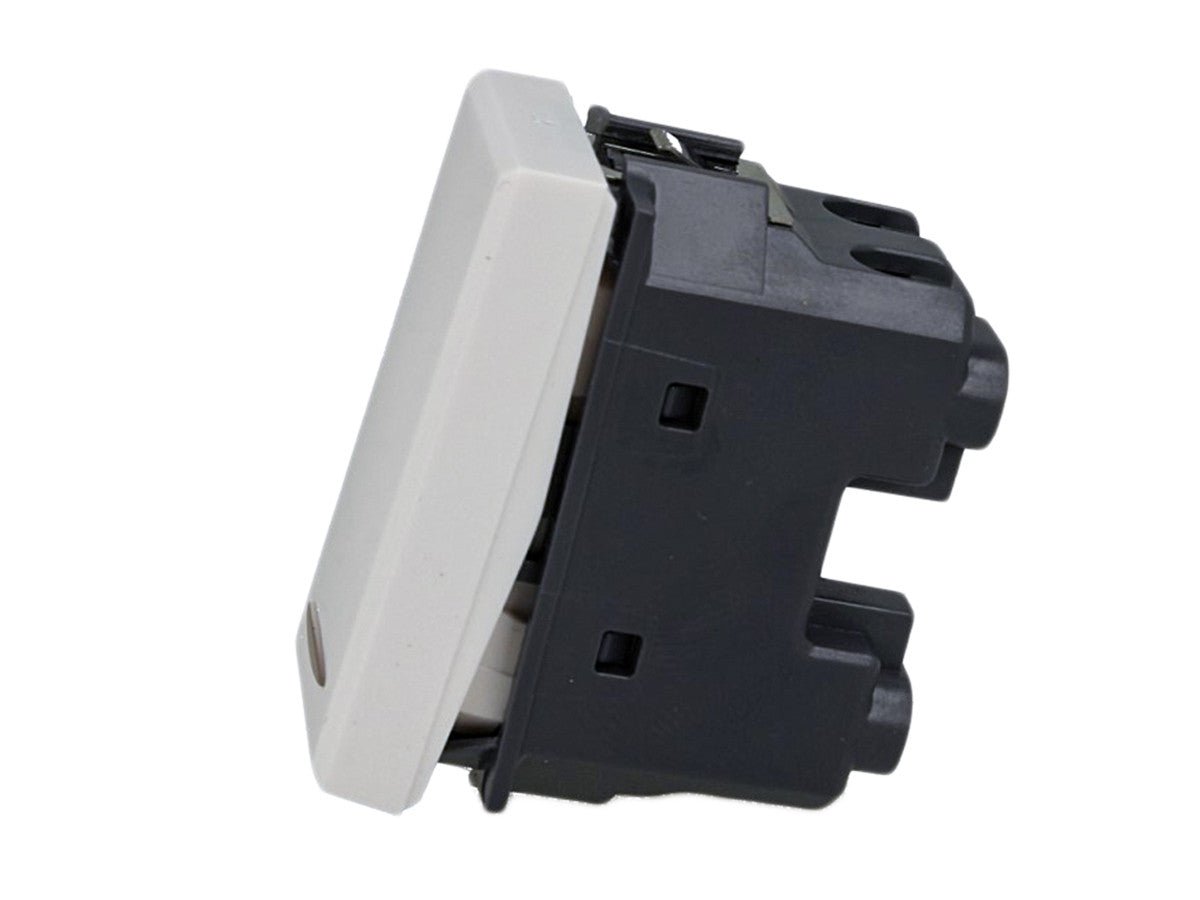 Pulsante NO 1P 16A compatibile con BTicino Axolute - modulo da incasso per supporto e placca compatibile