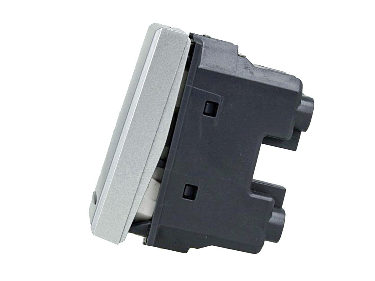 Pulsante NO 1P 16A compatibile con BTicino Axolute - modulo da incasso per supporto e placca compatibile