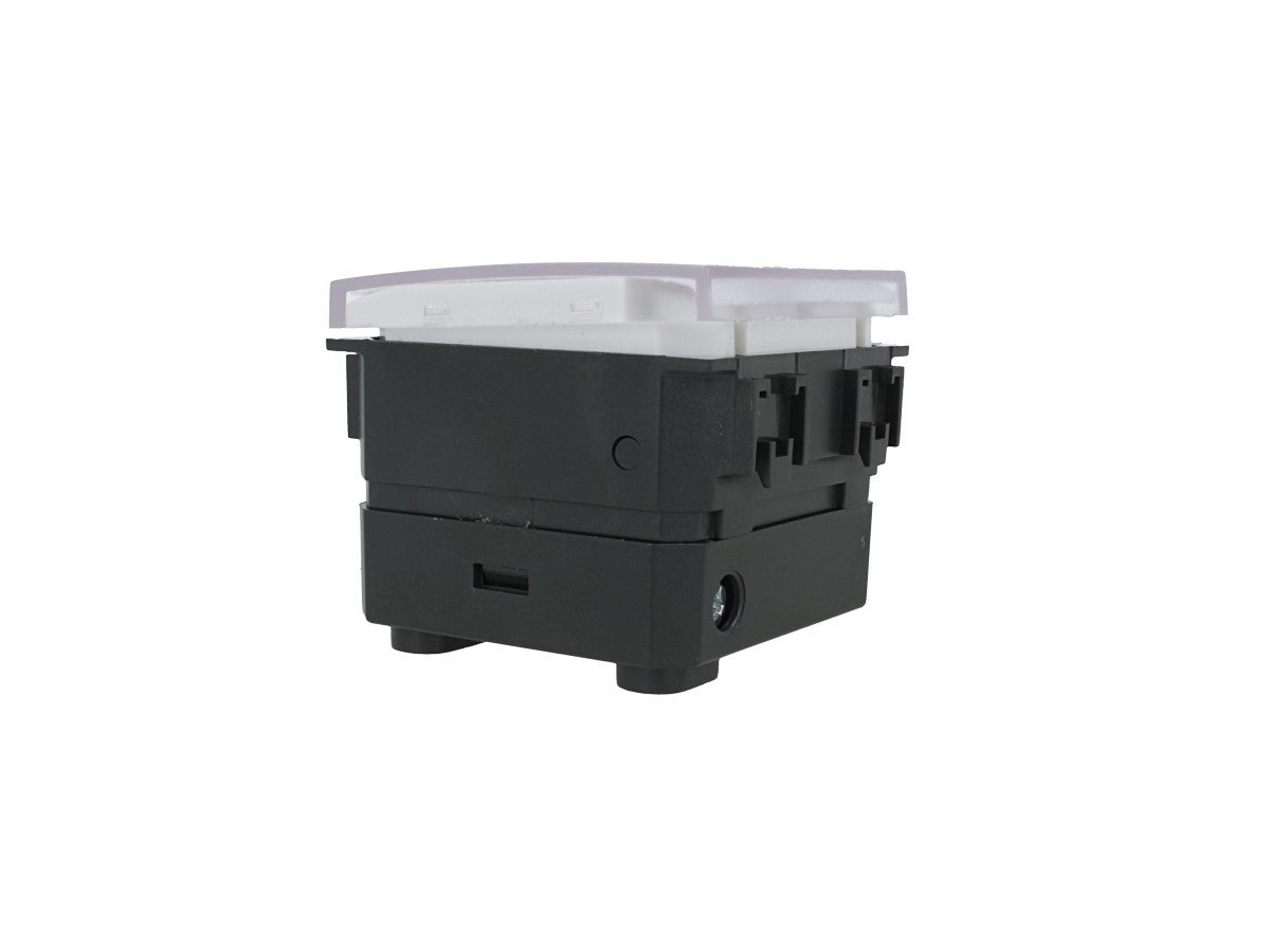 Pulsante portanome per campanello compatibile con BTicino Living Light e Living International - modulo da incasso per supporto e placca compatibile