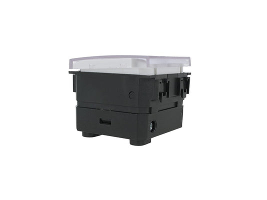 Pulsante portanome per campanello compatibile con BTicino Living Light e Living International - modulo da incasso per supporto e placca compatibile