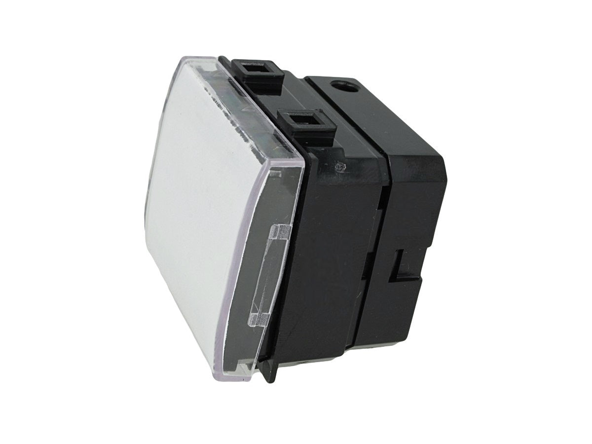 Pulsante portanome per campanello compatibile con BTicino Matix - modulo da incasso per supporto e placca compatibile