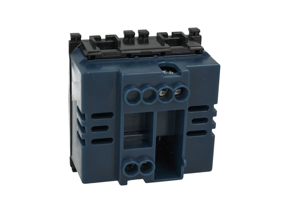 Pulsante portanome per campanello compatibile con Vimar Arke Nero - modulo da incasso per supporto e placca compatibile