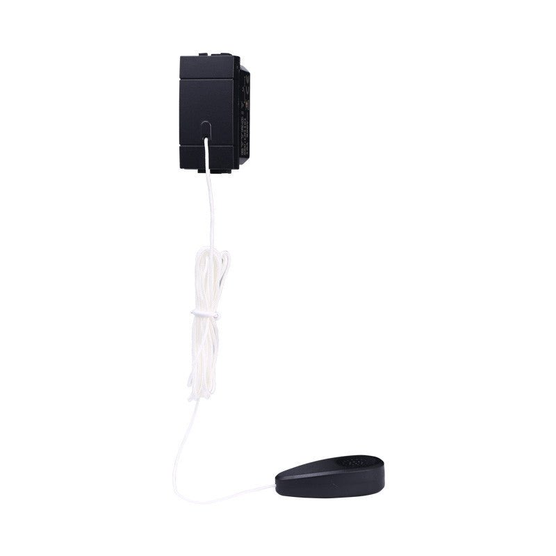 Pulsante tirante a corda 1,8 m NO 1P compatibile con BTicino Living Light e Living International - modulo da incasso per supporto e placca compatibile