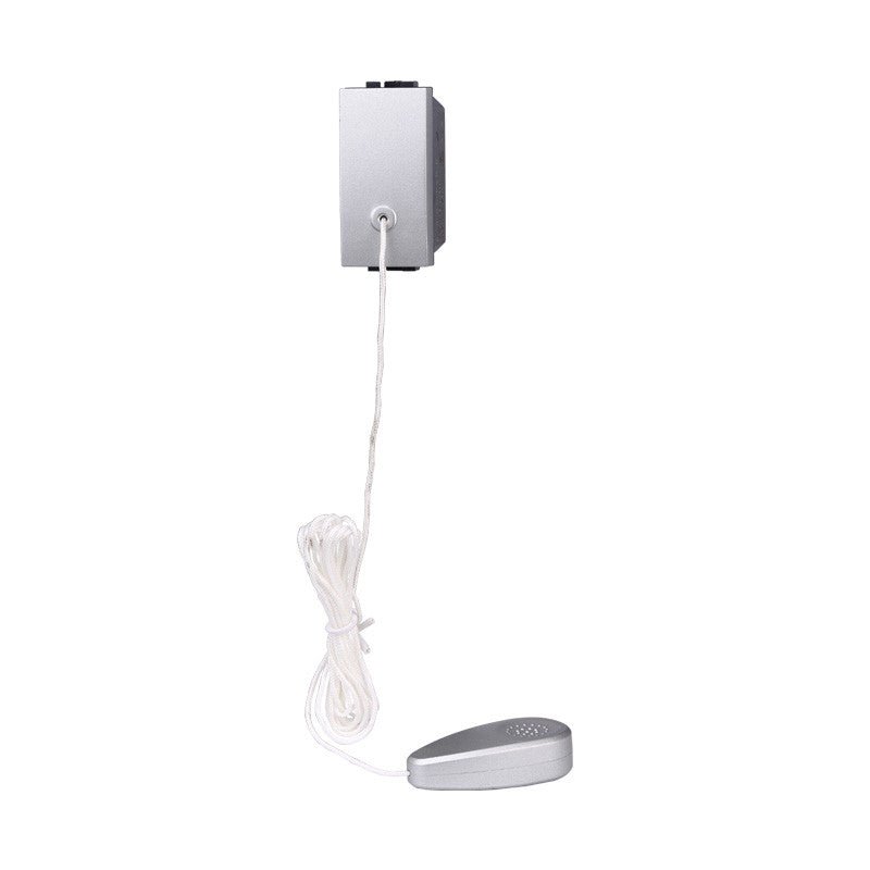 Pulsante tirante a corda 1,8 m NO 1P compatibile con BTicino Living Light e Living International - modulo da incasso per supporto e placca compatibile