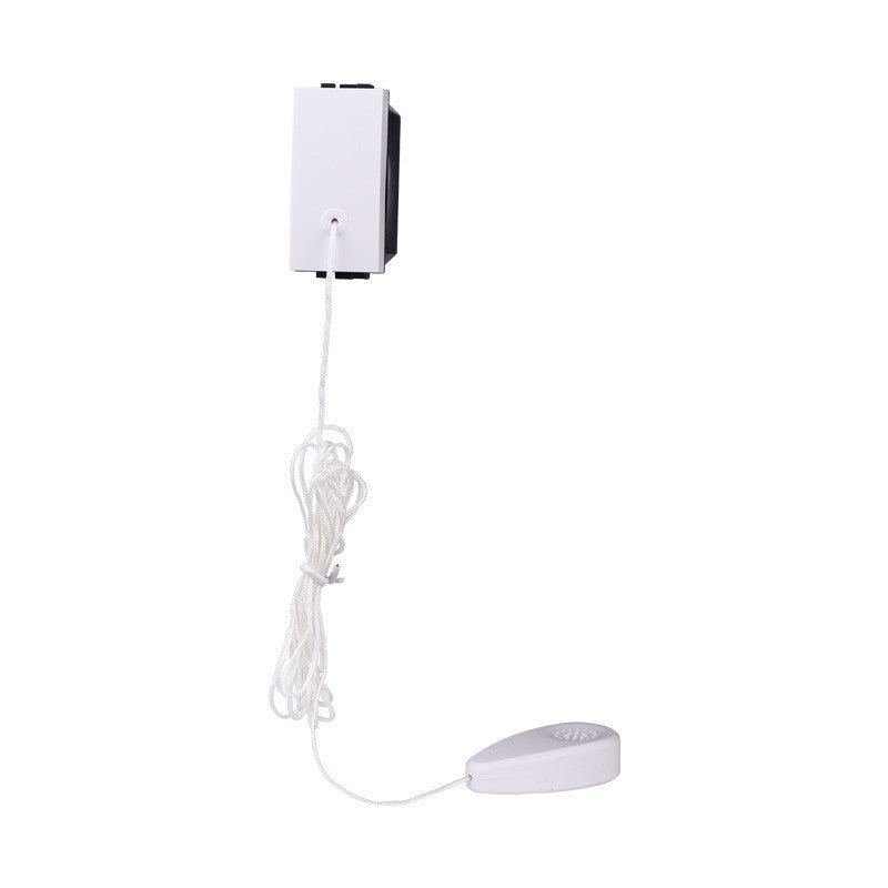 Pulsante tirante a corda 1,8 m NO 1P compatibile con BTicino Living Light e Living International - modulo da incasso per supporto e placca compatibile