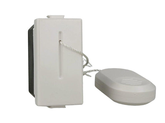 Pulsante tirante a corda 1,8 m NO 1P compatibile con BTicino Matix - modulo da incasso per supporto e placca compatibile