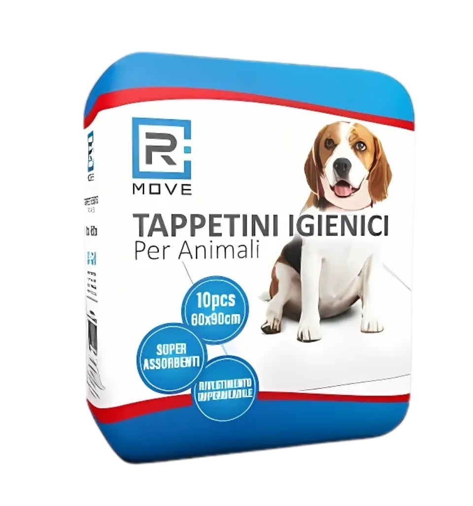 Tappetini igienici assorbenti per cani 60x90 cm con adesivi 100 pz