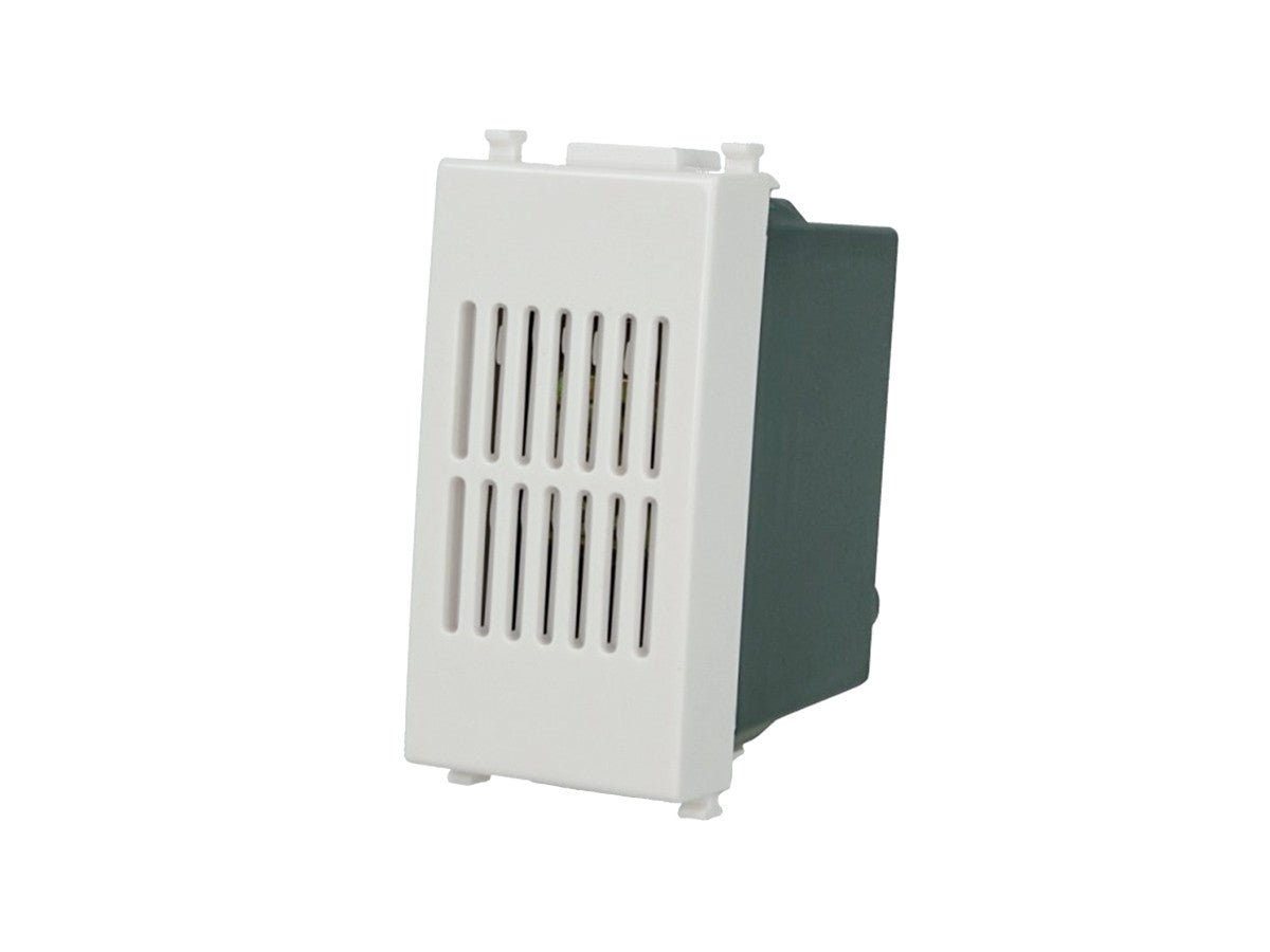 Ronzatore 220V compatibile con Vimar Plana Bianco - modulo da incasso per supporto e placca compatibile