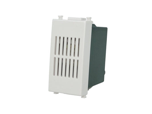 Ronzatore 220V compatibile con Vimar Plana Bianco - modulo da incasso per supporto e placca compatibile