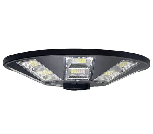 Lampione LED solare 100W da esterno con pannello e sensore - modello UFO