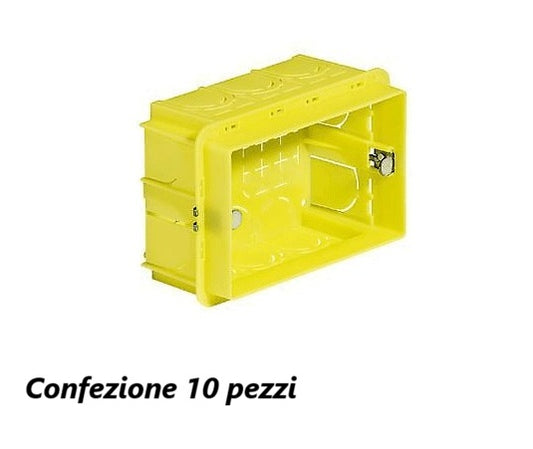 10 Pezzi Scatola da incasso 503 3 moduli universale per muratura - affiancabile